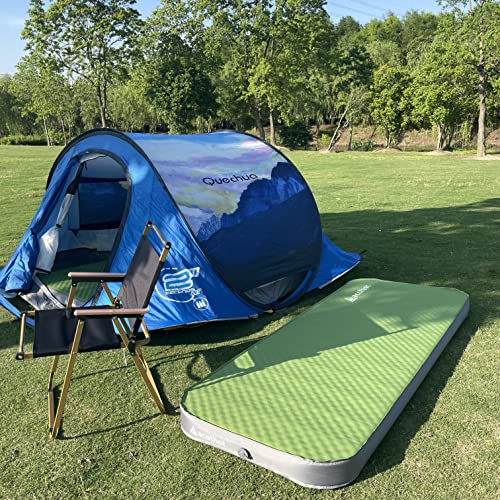 4" Ultra-Thick Self-Inflating Sleeping Pad with Pump Sack for Camping and More